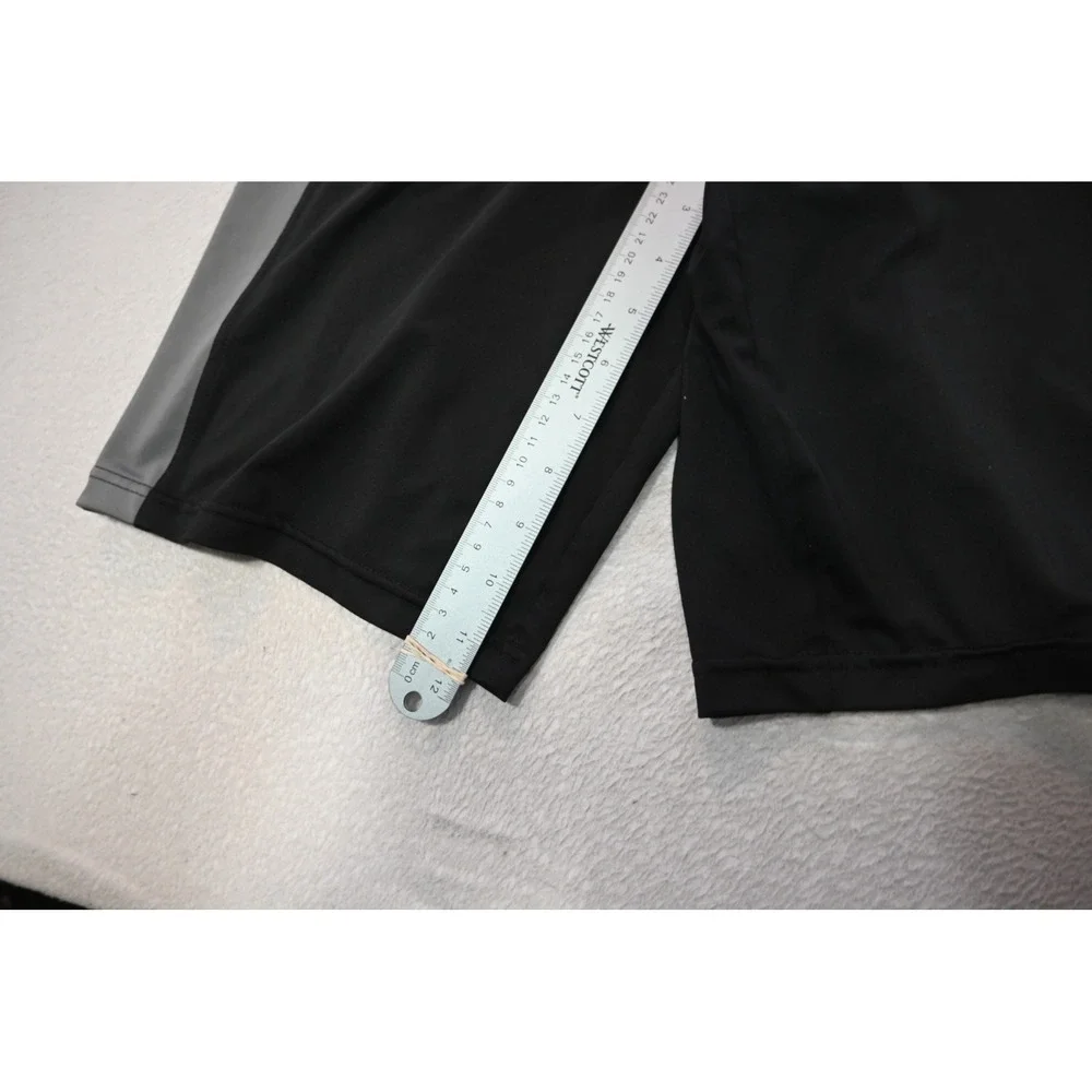 Hylete Training Gym Shorts Mens Small Black Grey Board Athletic‎ Excellent